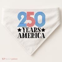 250 Years Of America USA-Made Doggie Bandana thumb 0