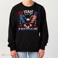 250  Years Of Freedom Painted American Flag Eagle Women's Sweatshirt thumb 0