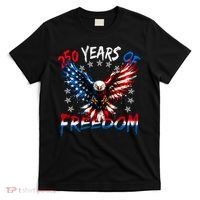 250  Years Of Freedom Painted American Flag Eagle T-Shirt thumb 0