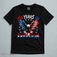 250  Years Of Freedom Painted American Flag Eagle T-Shirt thumb 5
