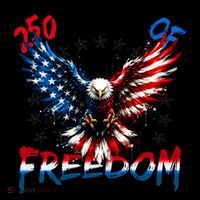 250  Years Of Freedom Painted American Flag Eagle Coffee Mug thumb 5