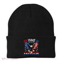 250  Years Of Freedom Painted American Flag Eagle Beanie thumb 0
