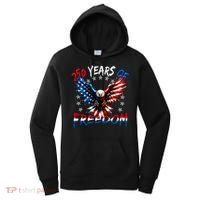 250  Years Of Freedom Painted American Flag Eagle Women's Hoodie thumb 0