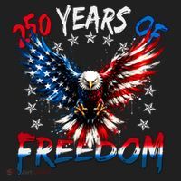 250  Years Of Freedom Painted American Flag Eagle Hat thumb 2