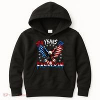 250  Years Of Freedom Painted American Flag Eagle Kids Hoodie thumb 0