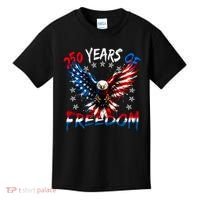 250  Years Of Freedom Painted American Flag Eagle Kids T-Shirt thumb 0