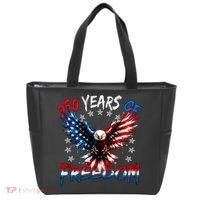 250  Years Of Freedom Painted American Flag Eagle Tote Bag thumb 0