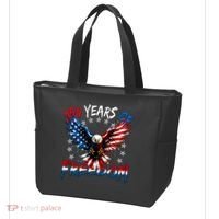 250  Years Of Freedom Painted American Flag Eagle Tote Bag thumb 3