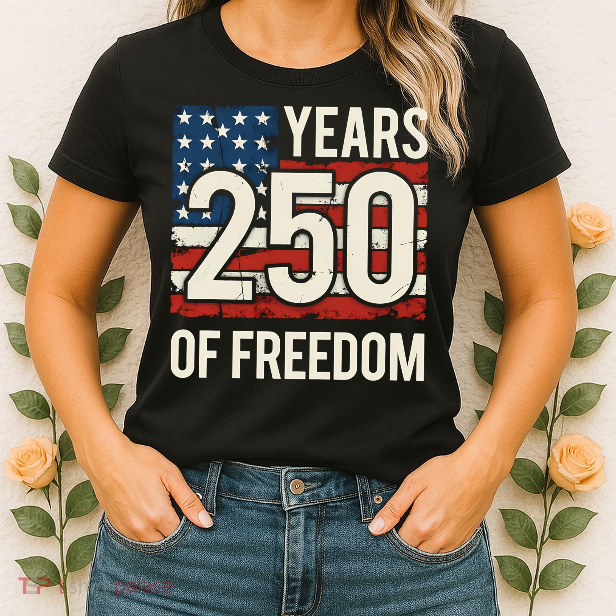 250 Years Of Freedom America 250th Birthday Women's T-Shirt