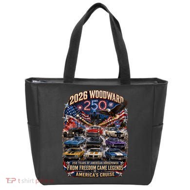 250 Years Of American Horsepower 2026 Woodward Cruising M1 Tote Bag