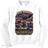 250 Years Of American Horsepower 2026 Woodward Cruising M1 Kids Sweatshirt thumb 0