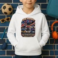 250 Years Of American Horsepower 2026 Woodward Cruising M1 Kids Hoodie thumb 2
