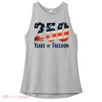 250 Years Of Freedom America's Birthday 250th Ladies PosiCharge Tri-Blend Wicking Tank thumb 0