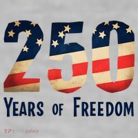 250 Years Of Freedom America's Birthday 250th Ladies PosiCharge Tri-Blend Wicking Tank thumb 2