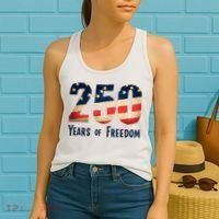 250 Years Of Freedom America's Birthday 250th Women's Tank Top thumb 2