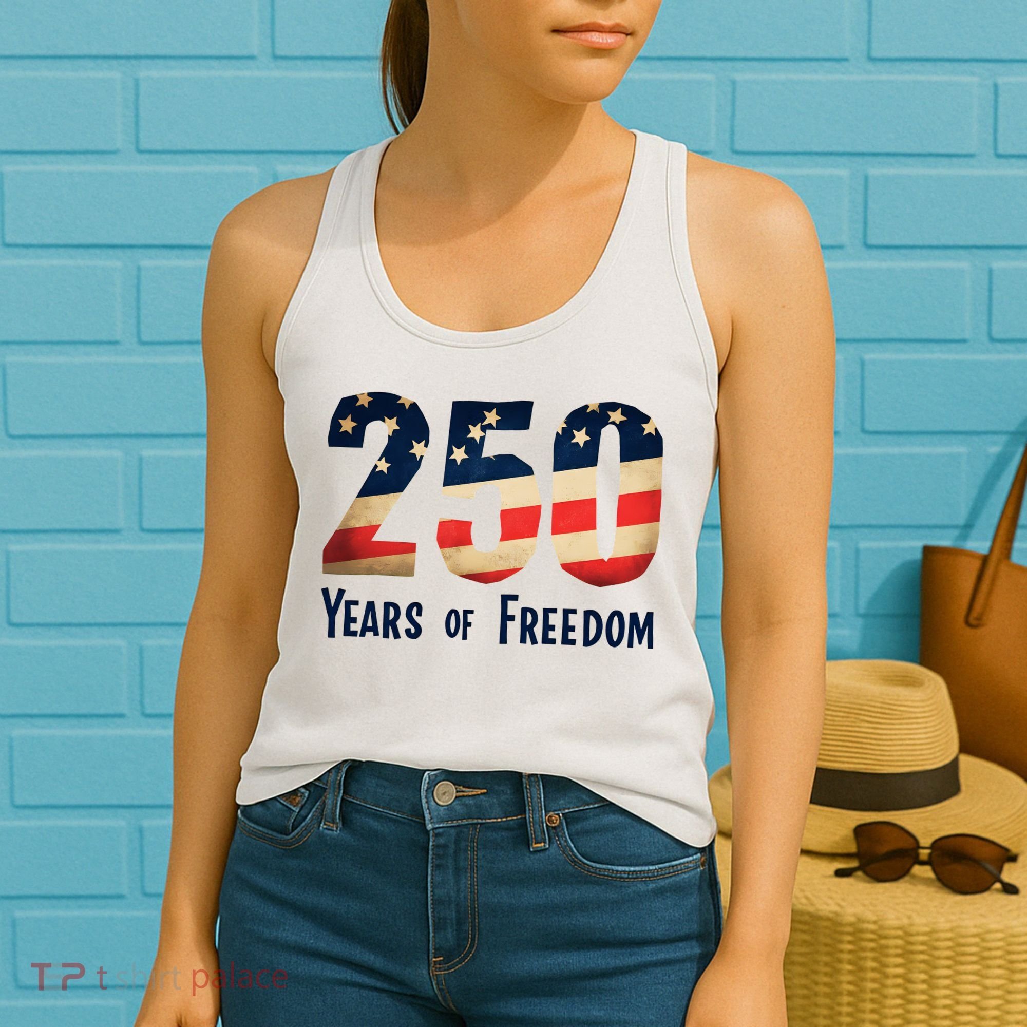250 Years Of Freedom America's Birthday 250th Women's Tank Top