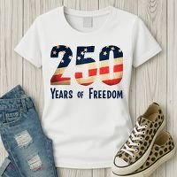 250 Years Of Freedom America's Birthday 250th Women's T-Shirt thumb 3