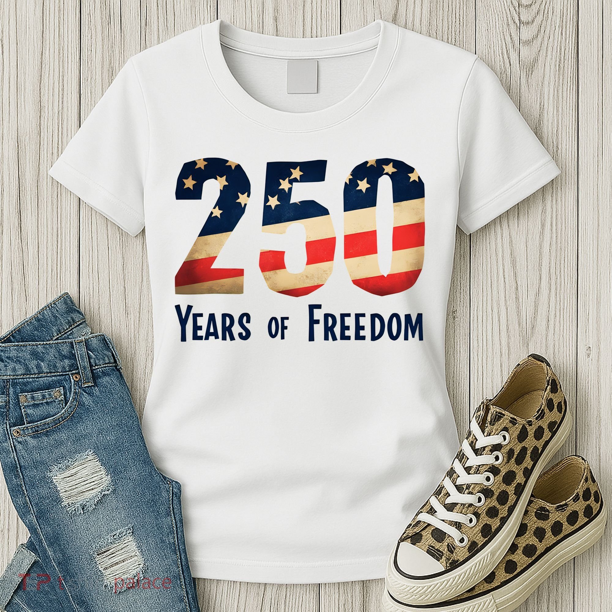 250 Years Of Freedom America's Birthday 250th Women's T-Shirt