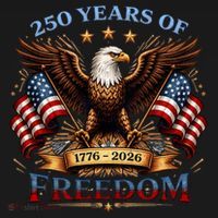 250 Years Of Freedom Eagle 1776 2026 America USA Anniversary  Ornament thumb 1