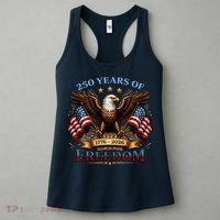 250 Years Of Freedom Eagle 1776 2026 America USA Anniversary  Women's Tank Top thumb 3