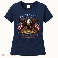 250 Years Of Freedom Eagle 1776 2026 America USA Anniversary  Women's T-Shirt thumb 0