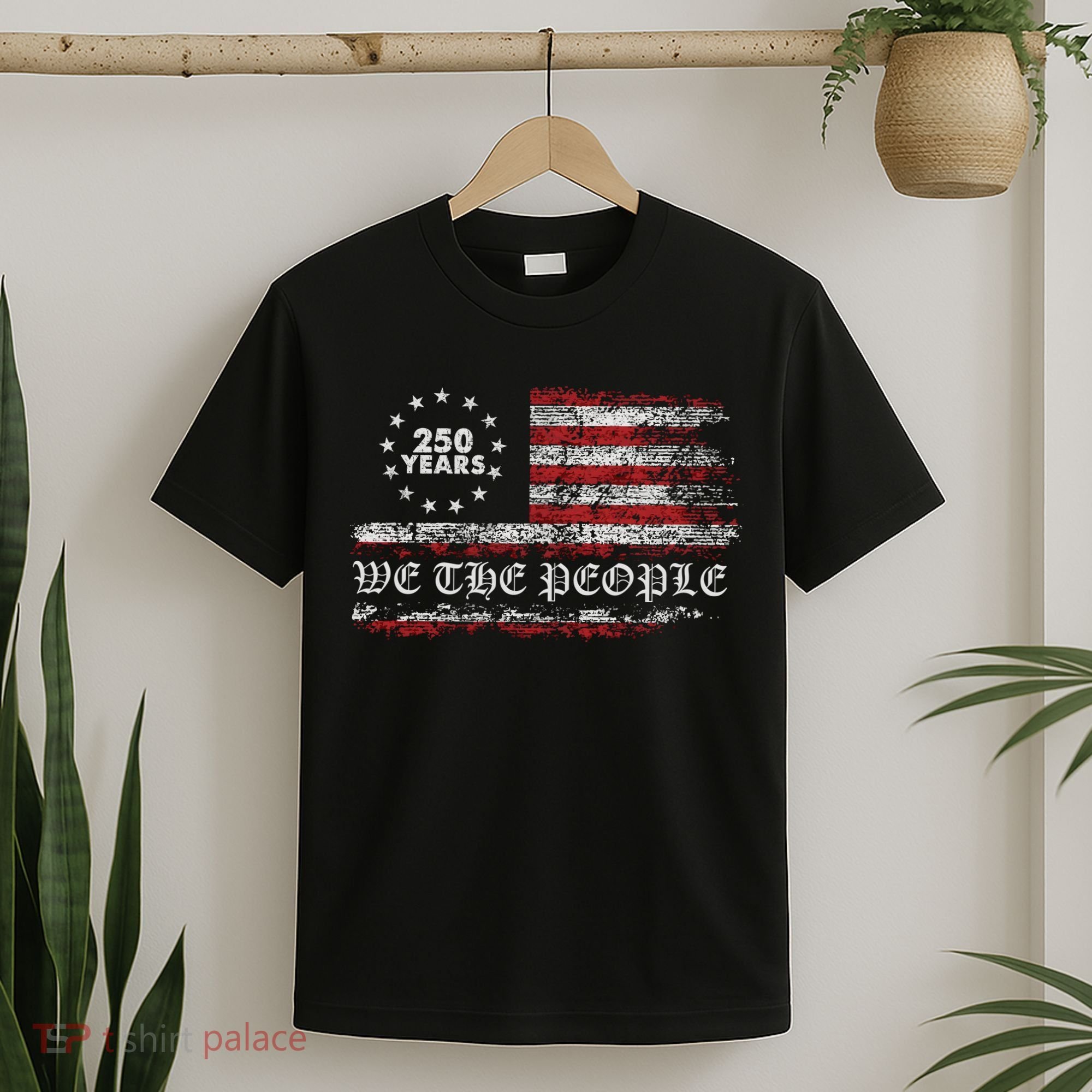 250 Years Patriotic We The People Flag America 250th Anniversary T-Shirt