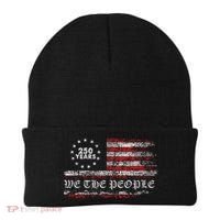 250 Years Patriotic We The People Flag America 250th Anniversary Beanie thumb 0