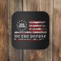 250 Years Patriotic We The People Flag America 250th Anniversary Coaster thumb 0