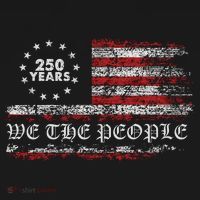 250 Years Patriotic We The People Flag America 250th Anniversary Mousepad thumb 1