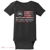 250 Years Patriotic We The People Flag America 250th Anniversary Baby Bodysuit thumb 0