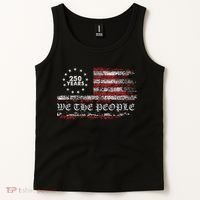 250 Years Patriotic We The People Flag America 250th Anniversary Tank Top thumb 2