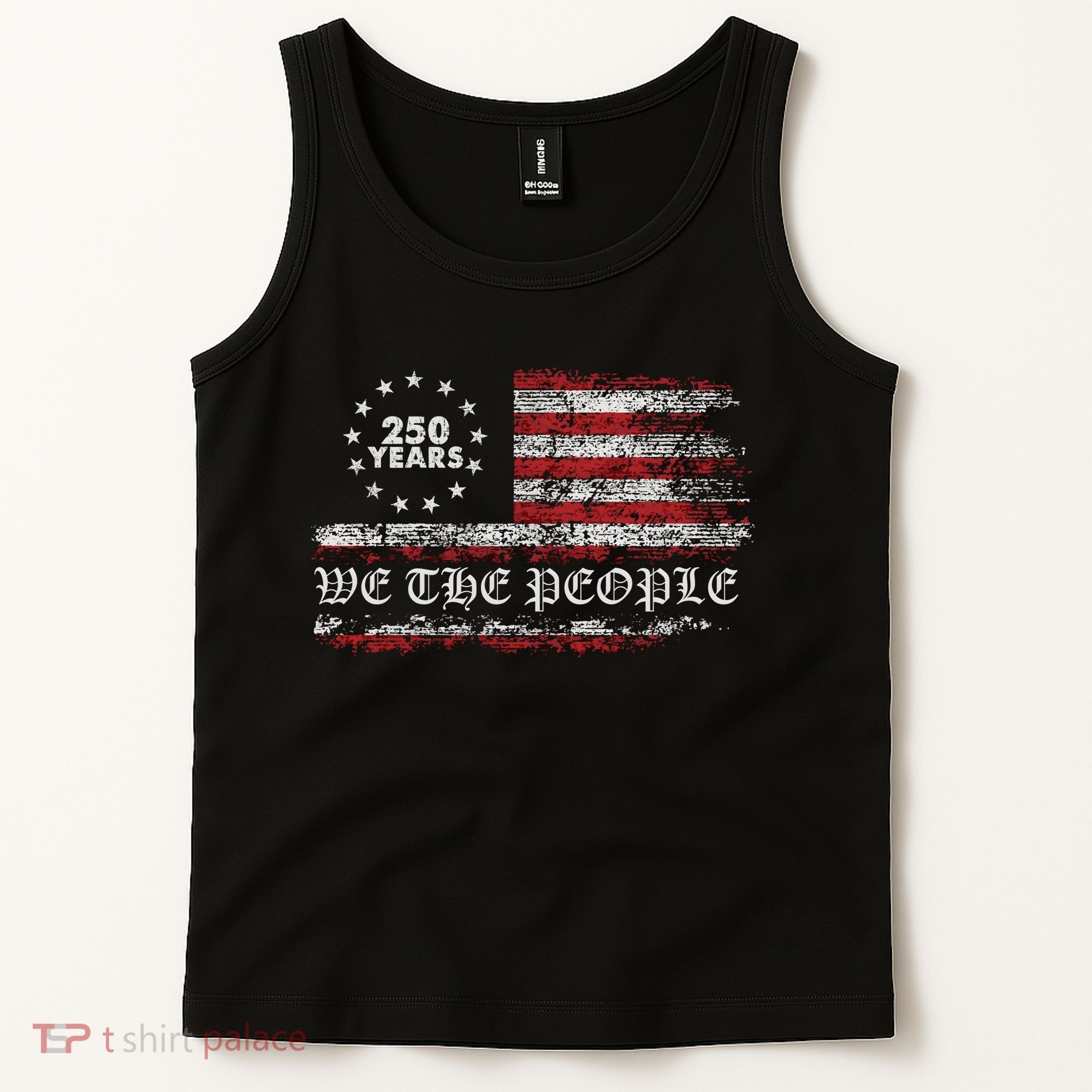 250 Years Patriotic We The People Flag America 250th Anniversary Tank Top