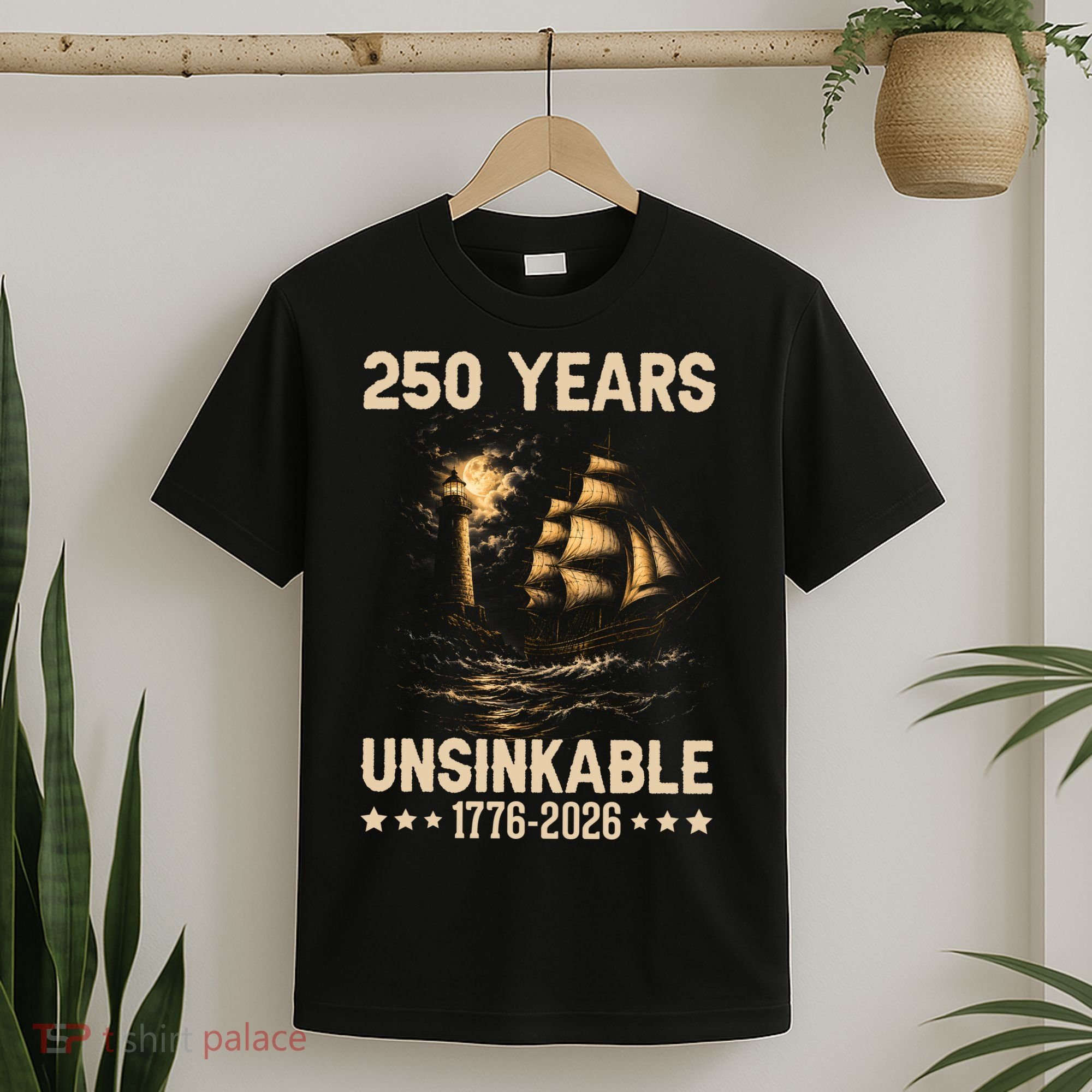 250 Years Patriotic Ship 1776-2026 250th Anniversary T-Shirt
