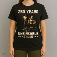 250 Years Patriotic Ship 1776-2026 250th Anniversary T-Shirt thumb 4