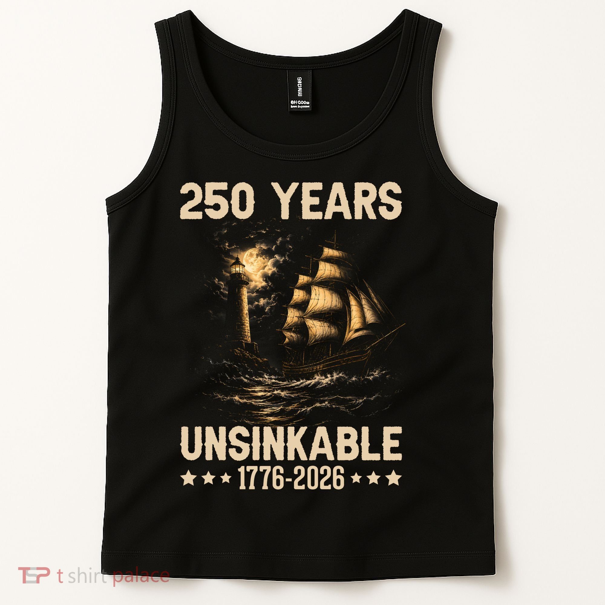 250 Years Patriotic Ship 1776-2026 250th Anniversary Tank Top