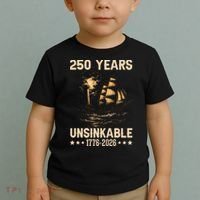 250 Years Patriotic Ship 1776-2026 250th Anniversary Toddler T-Shirt thumb 2