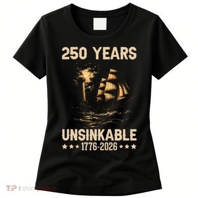 250 Years Patriotic Ship 1776-2026 250th Anniversary Women's T-Shirt