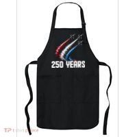 250 Years Red White And Blue Fighter Jets USA Apron thumb 0