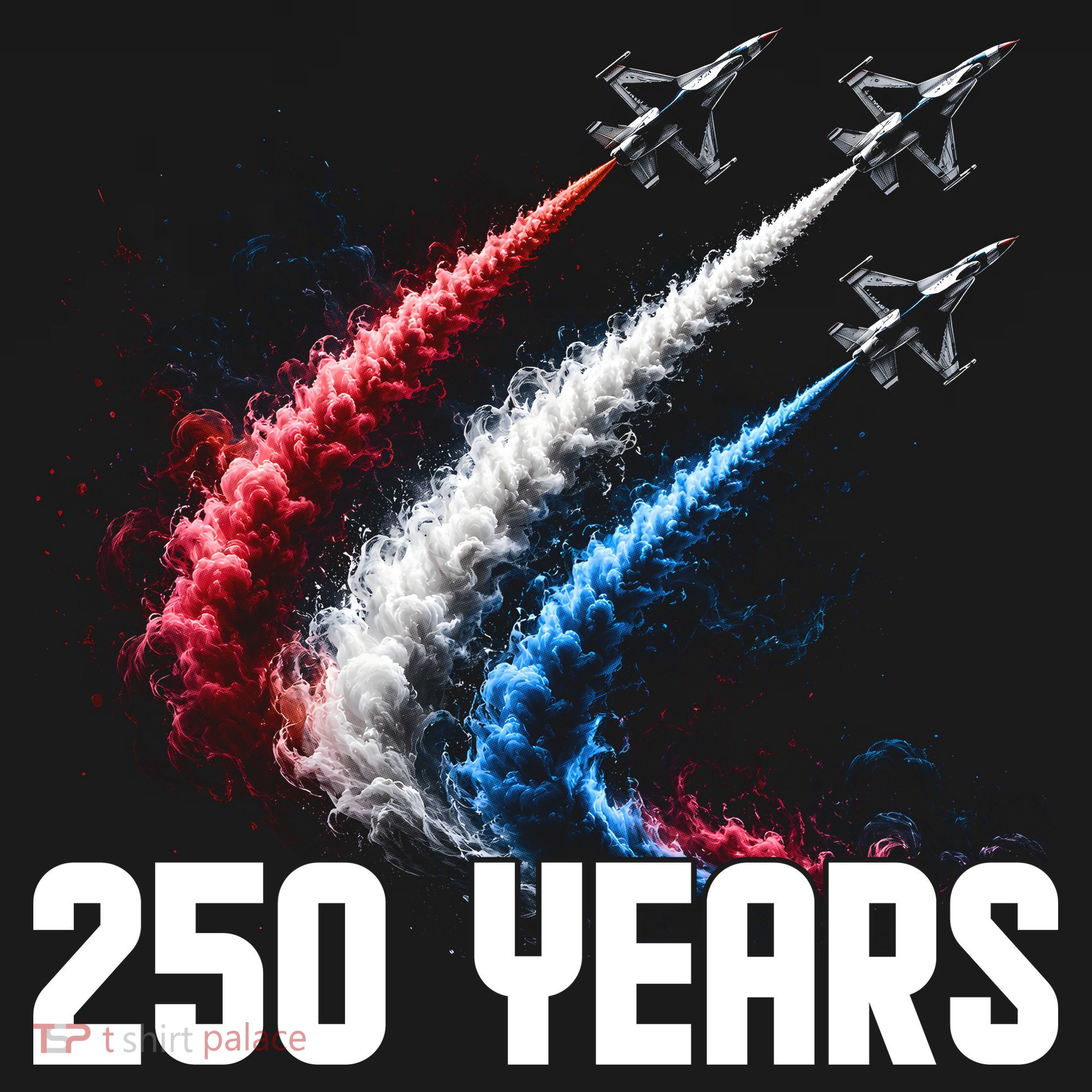 250 Years Red White And Blue Fighter Jets USA Sweatshirt