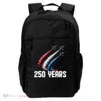 250 Years Red White And Blue Fighter Jets USA Backpack thumb 0