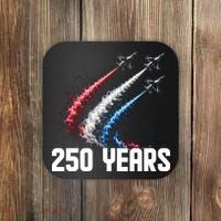 250 Years Red White And Blue Fighter Jets USA Coaster thumb 0