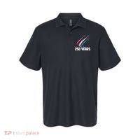 250 Years Red White And Blue Fighter Jets USA Polo thumb 0