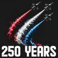 250 Years Red White And Blue Fighter Jets USA Women's Hoodie thumb 2