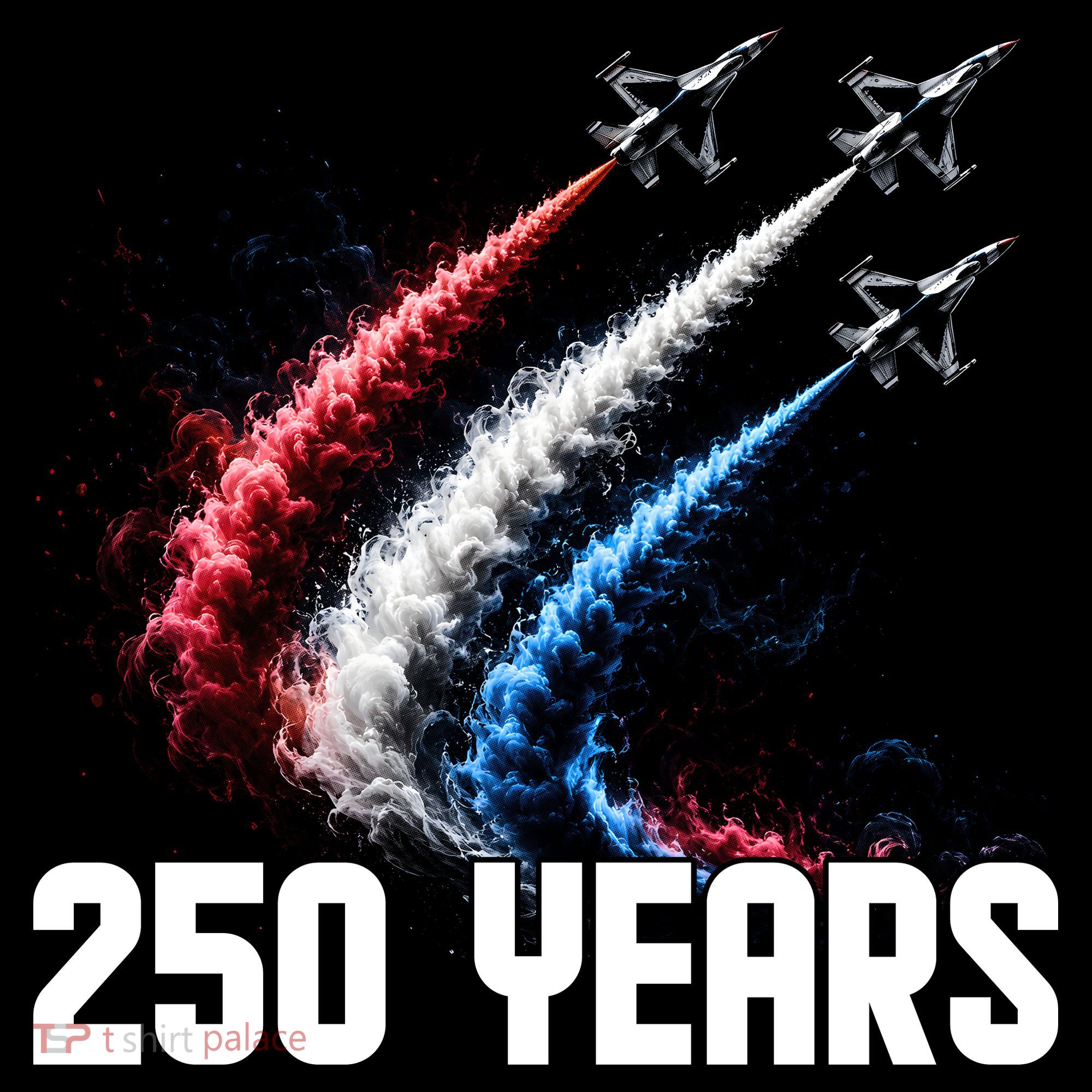 250 Years Red White And Blue Fighter Jets USA Women's Hoodie