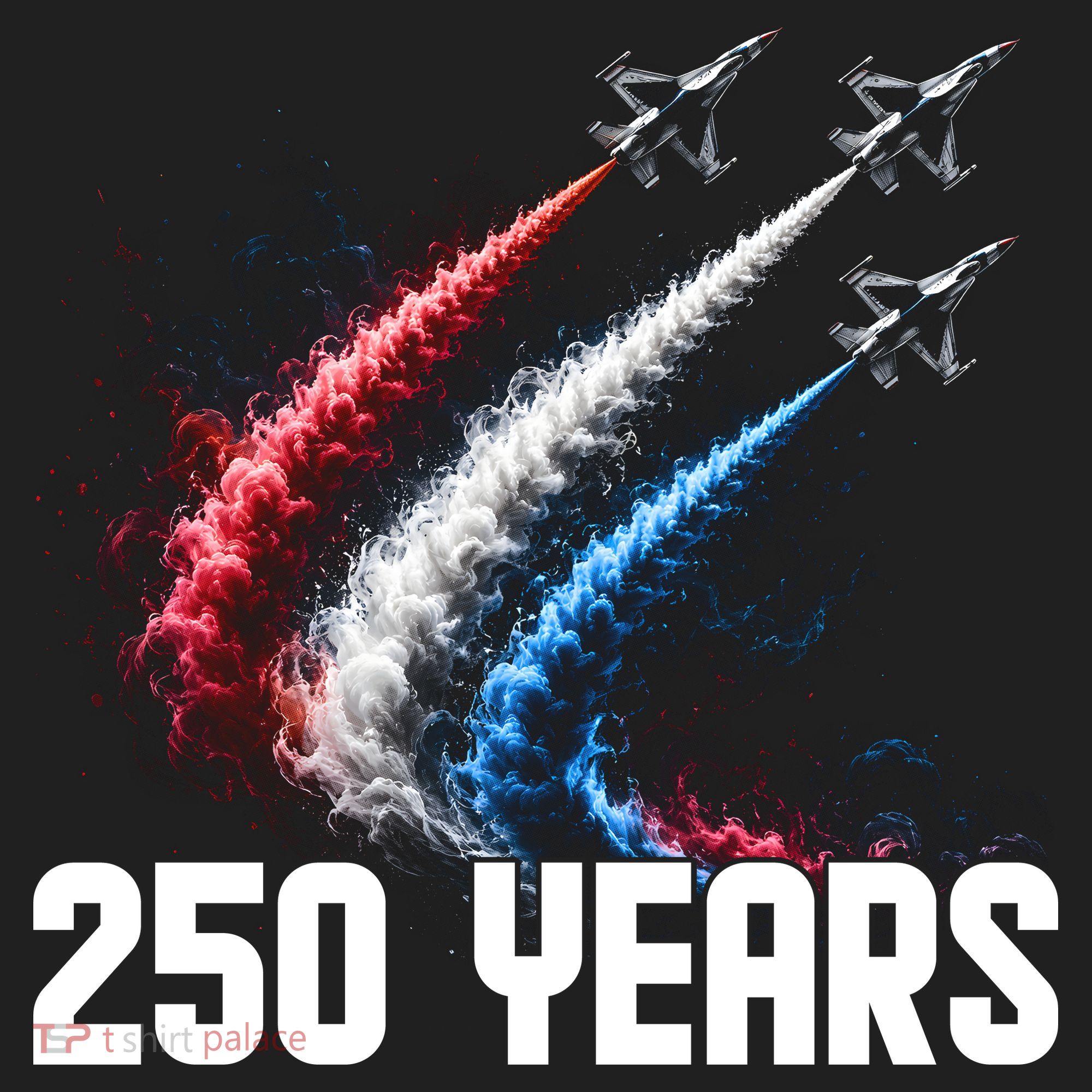 250 Years Red White And Blue Fighter Jets USA Tumbler