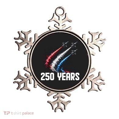 250 Years Red White And Blue Fighter Jets USA Ornament