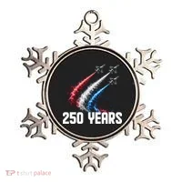 250 Years Red White And Blue Fighter Jets USA Ornament thumb 0