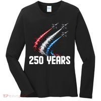 250 Years Red White And Blue Fighter Jets USA Women's Long Sleeve Shirt thumb 0