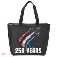 250 Years Red White And Blue Fighter Jets USA Tote Bag thumb 0
