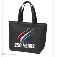 250 Years Red White And Blue Fighter Jets USA Tote Bag thumb 3